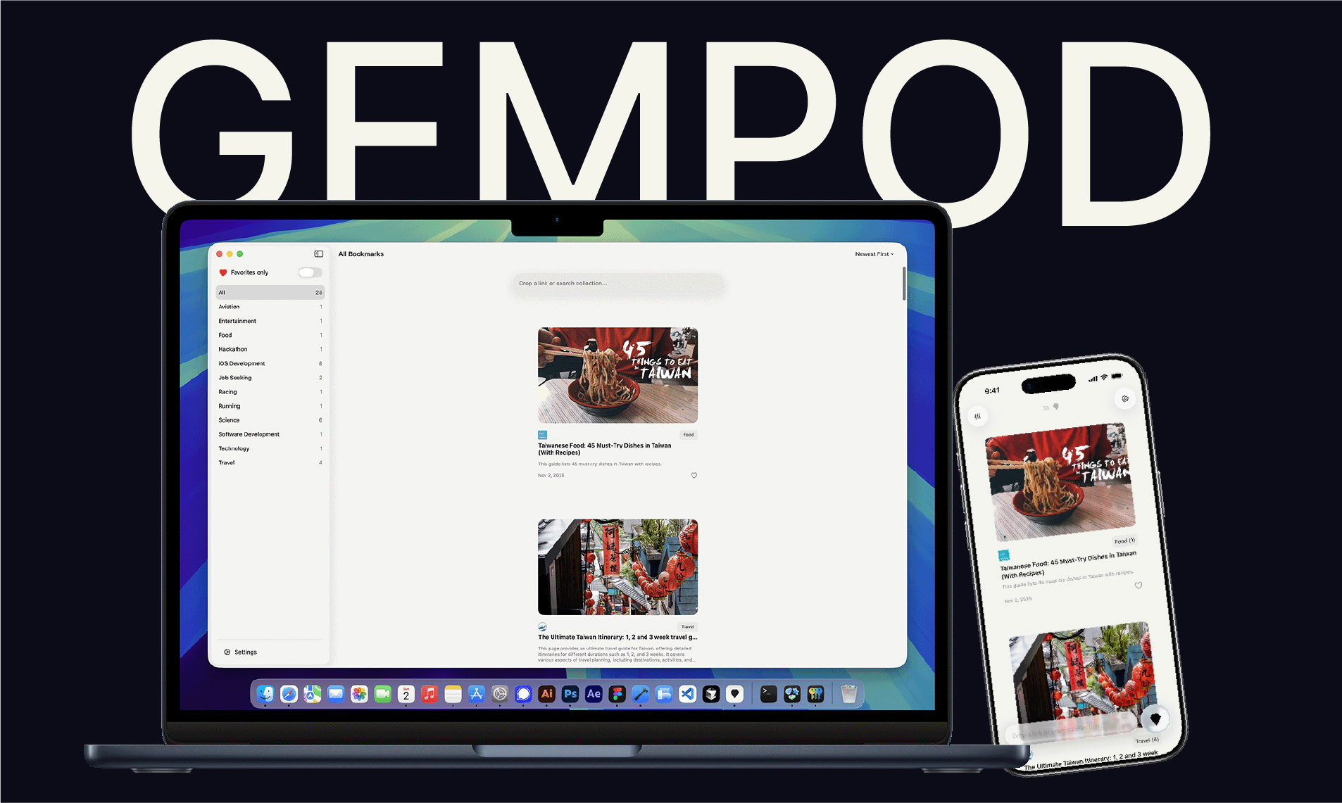 Gempod - iOS & MacOS App