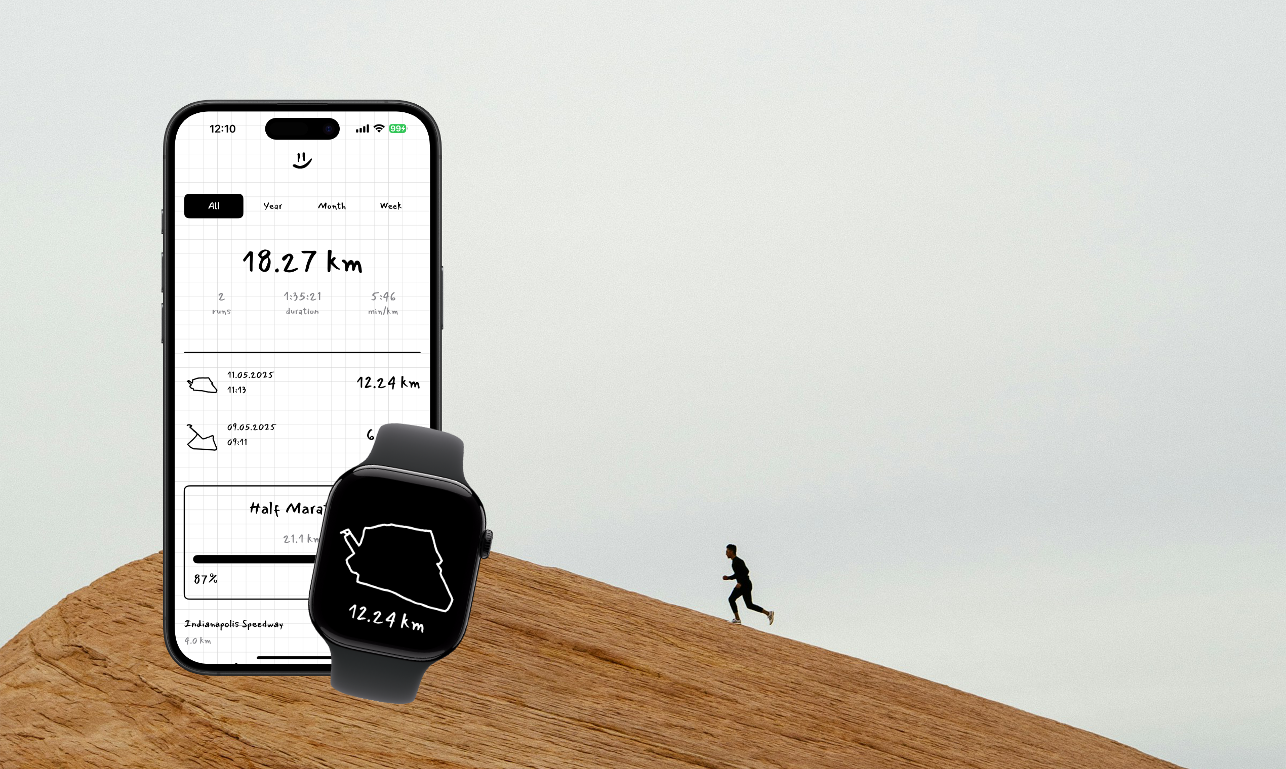Sketchy Run - Watch App & iOS Companion App
